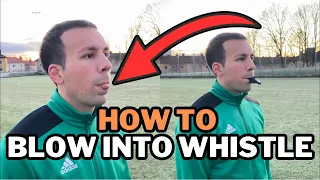 How to blow a whistle correctly - Sharp and consistent sound