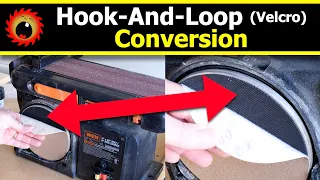 Convert Disc Sander To Use Hook-And-Loop (Velcro) Sanding Discs!