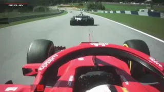 Vettel Sorpasso Hamilton Austria GP 2018 Carlo Vanzini comment!