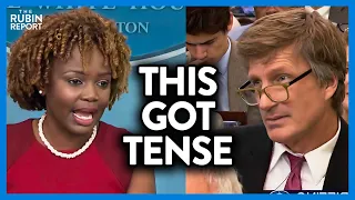 Watch Room Get Tense as Press Sec Insults Reporter & Says He's Dangerous | DM CLIPS | Rubin Report