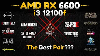 RX 6600 + i3 12100f - is this a good pair?? 10 Games Tested