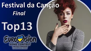 Festival da Canção 2023 – Final - My Top 13 – Portugal Eurovision 2023