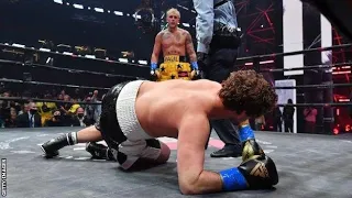 Jake Paul vs Ben Askren - KO knock out from Audience angle