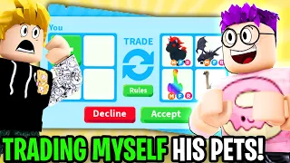 LankyBox TRADING MYSELF LEGENDARY PETS From My FRIENDS ACCOUNT In Roblox Adopt Me!? (GOT CAUGHT!)