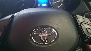 2018 Toyota CHR oil maintenance reset