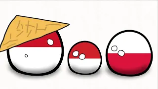 Indonesia met poland and monaco || meme || countryballs || (IB: @Es_Kiko._.)