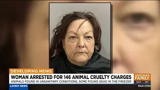 Southern Arizona woman arrested after dead animals found in freezer