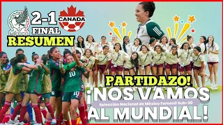 México Femenil vs Canada Femenil 🔥 NOS VAMOS AL MUNDIAL!  PARTIDAZO! 🟢 RESUMEN 2.6.2023