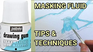 The Best way To use Masking Fluid, Watercolour Tips & Techniques