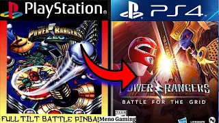 Power Rangers Playstation Evolution Of Games (1996-2021)