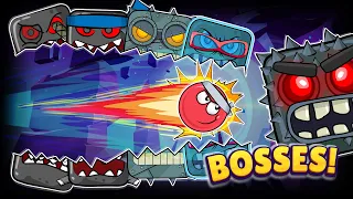 Todos los BOSSES de la Bolita Pro 😎 😛 | ALL BOSSES RED BALL 4