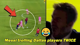 Beckham amazed by Messi's trick vs 2 Dallas players