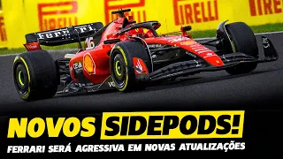 FERRARI PREPARA MUDANÇAS EXTREMAS E NOVOS SIDEPODS PARA O GP DE MONZA | FÓRMULA 1 | GP EM CASA+