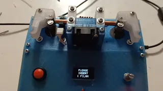 Semi-Automatic Filament Welder in action with PLA