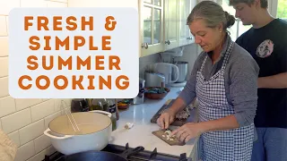 Summer Cooking Without Recipes - But With My Son!