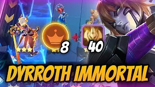 HYPER PRINCE DYRROTH + IMMORTAL 40 STACKS - NO ONE CAN DEFEAT HIM | MAGIC CHESS MLBB