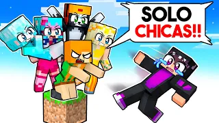 ¡1 CHICO vs 5 CHICAS en UN BLOQUE en MINECRAFT! 😱💥 FranciscoGames