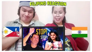 Souparnika Nair: Stopped by SIMON COWELL on BGT||FILIPINO REACTION