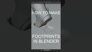 Footprints in Blender #shorts