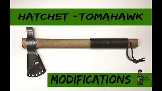 Modifying a Tomahawk/Hatchet Tutorial (Strip,Whip,Stain and Sheath)