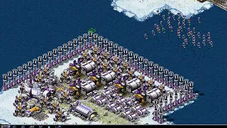 Red Alert 2 Battle Enermy On Ice V1 Map Extra Brutal Hard AI