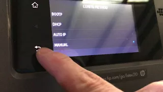Setting Up Your IP Address on an HP Latex 300 Series Printer