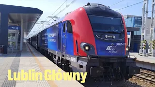 Lublin Główny pociągi-EU160-020, EU07-052 i inne