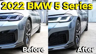 2022 BMW 5 Series|How much difference do 12mm wheel spacers make?|BONOSS