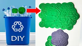 Como derretir plastico para moldear / Reciclaje de botellas plasticas - Residuos de tapas de plastic