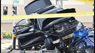 Caught on camera: man arrested after crashing car downtown Hamilton