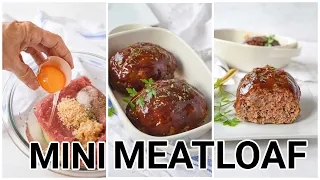 MINI MEATLOAF RECIPE  | Small Batch Meat Loaf Recipe