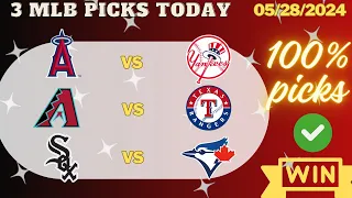 3 MLB Picks Today, 99% Win Today/5/28/24 | MLB Predictions Today,Blue Jays,Rangers,Yankees