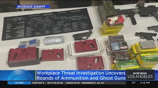 Workplace threat investigation uncovers cache of ghost guns and ammo