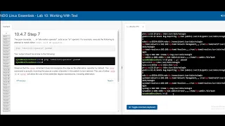 Intro to Linux | Cisco Lab10 | Working With Text