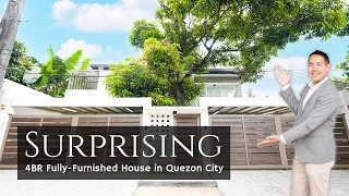 House Tour QC63 • "Fully-Furnished ELEGANT Property GEM!" • Quezon City 4BR House & Lot for Sale