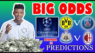 Football Prediction Today 13-12-2023  |  Betting tips Today | big Odds | Europa Champions League