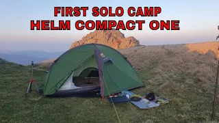 FIRST SOLO WILD CAMP CHEVIOT HILLS ( langlee crags)