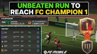 UNBEATEN!! How I Reached FC Champion 1 🏆 | The H2H Grind | FC Mobile 24