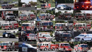 Best Of 2023 Fire Trucks, Ambulances, Police Cars Responding Compilation