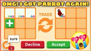 😍😍OMG! I GOT A PARROT AGAIN! THEY REALLY WANT MY OFFER BUT I THINK I OVERPAY IT IN ROBLOX #adoptme
