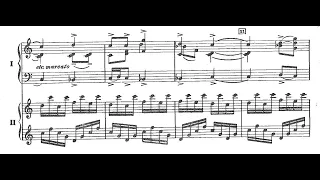 Igor Stravinsky - Scherzo à la Russe for Two Pianos (1944) [Score-Video]