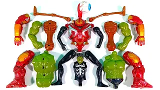 Merakit Mainan hulk Smash, Hulk Buster, Siren Head, Venom Avengers Superhero Toys