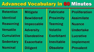 Advanced Vocabulary in 60 Minutes | You Need to Know