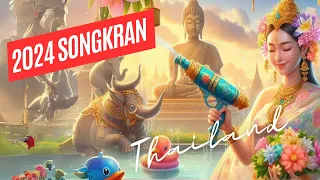 Kicking Off The 2024 Songkran Festival - Worlds Largest Water Fight 💦