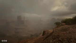 A day in a Mexican canyon. Ambience: rain, nature sounds | Red Dead Online