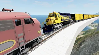 Crazy High Speed Train Crashes #5 - Beamng drive | Dancing Cars