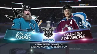 Colorado Avalanche vs San Jose Sharks   Second round   Game 6   Stanley Cup 2019