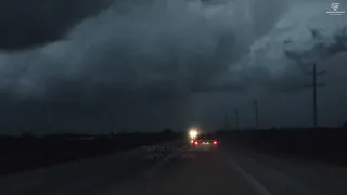 Rotating Wall Cloud and Funnel Clouds | Ryan, Oklahoma | 3-24-2024