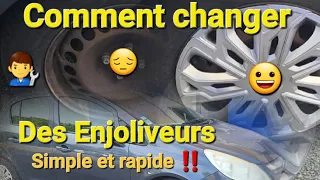 👨‍🔧Comment changer des enjoliveurs ‼️Simple et Rapide 😀