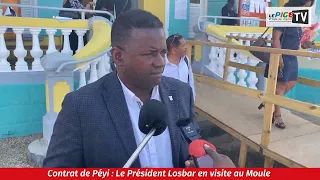 Contrat de Péyi : Le Président Losbar en visite au Moule